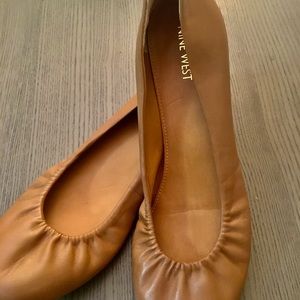 Leather flats